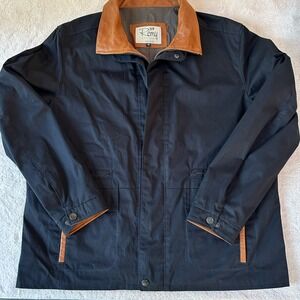 Remy High Density Chore/Work Coat Size 46 Italian Lamb Skin Leather Collar/Cuff
